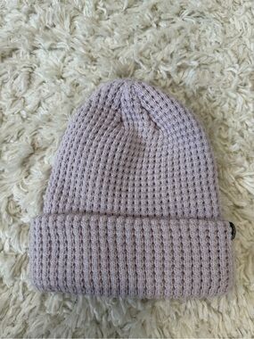 Cozy Ribbed Beanie in Light Mauve